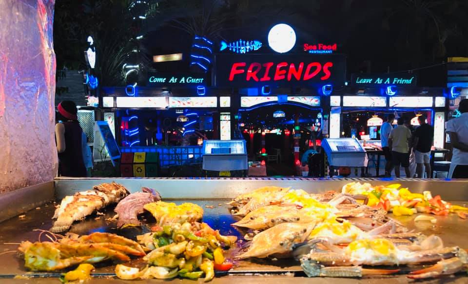 Friends restaurant in Dahab is one of the most famous places with relaxed atmosphere and good food.