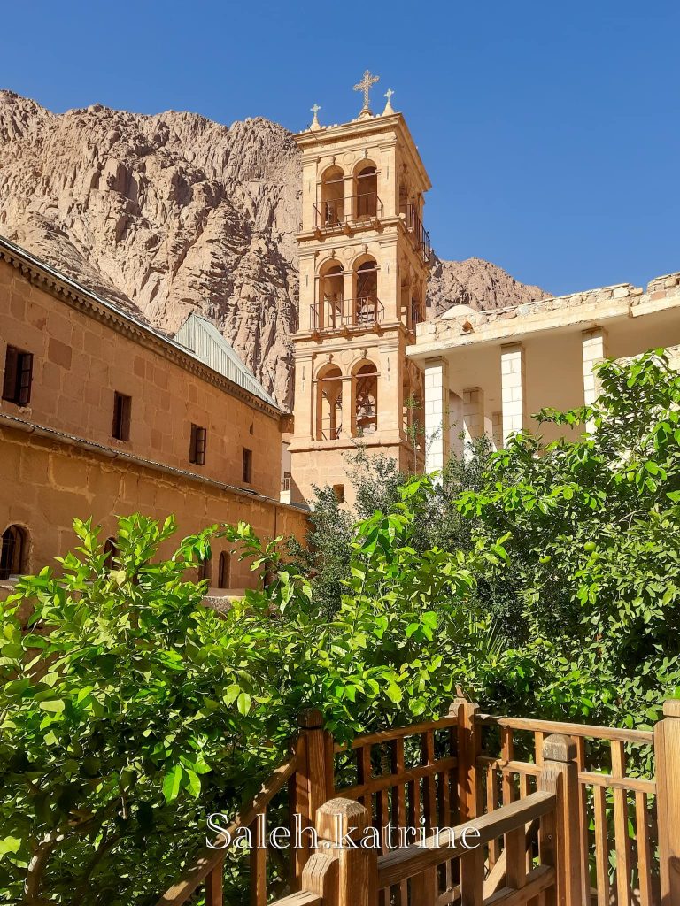 On the slopes of Mount Sinai, where Moses received the Ten Commandments from God, lies one of the oldest operating monasteries in the world. Known as the Monastery of Saint Catherine's, its actual name is the "Holy Monastery of God of Mount Sinai". It was built by order of the Byzantine emperor Justinian I (527-565 AD) in 548-565 AD to house monks who had been living in the Sinai Peninsula since the fourth century AD.